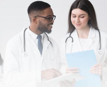 Doctors smiling
